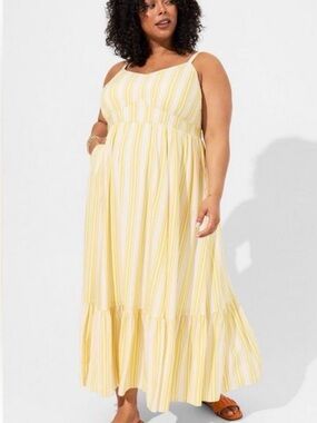 NWT Torrid Maxi Challis Tiered Dress